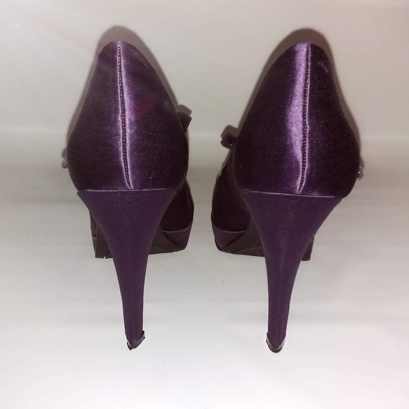 Nine West NWVASCA Satin Look Heels Size 7.5 - Picture 4 of 7